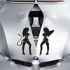 Colorcasa new products Vinyl car sticker removeable car decal angel&devil waterproof car sticker(ZY401)