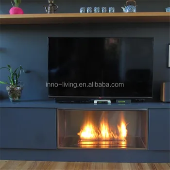 ethanol remote inch control intelligent indoor larger fireplace metal