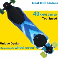 II-517 Regenerative Brake 2-in-1 Dual Hub Motor 6.2kg 2000W 25MPH E-wheelin Wireless Remote Control Electric Skateboard