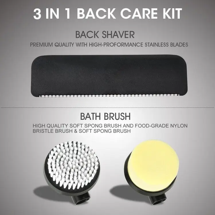 Amazon Body Groomer Back Shaver Set With Shower Sponge And Brush Buy