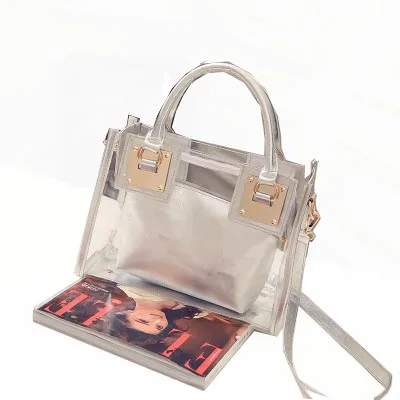 

Jelly handbags summer clutch clear plastic stadium messenger bag,clear messenger bag pvc beach crossbody bag