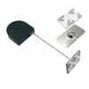 RUIWOR RW0803 D-shaped Small Retractable Security Cable Mechanism Plus with Rectangular Adhesive Metal Plate