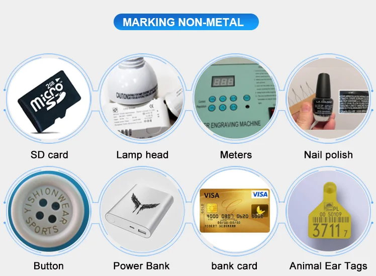 factory price mini logo date code engraving machine laser printer on plastic