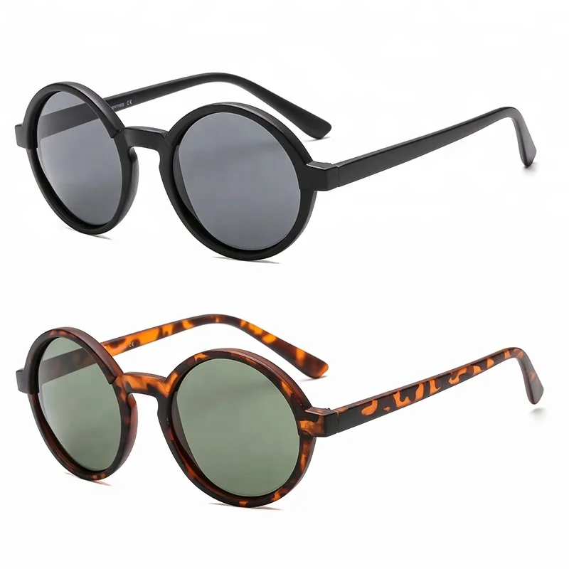 

JHeyewear Wholesale Unique Retro Circle Round Sunglasses Occhiali da sole, Matt black