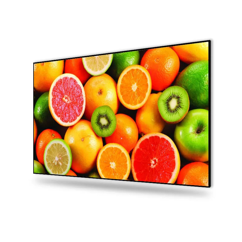 Telon 100inch ultra short throw home theater laser projector screen wall mounted Fixed Frame PET Crystal 4K UST ALR Screen