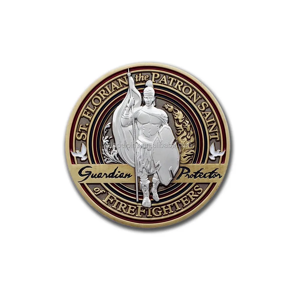
Fire Fighter Brotherhood Saint Florian Challenge Coin 