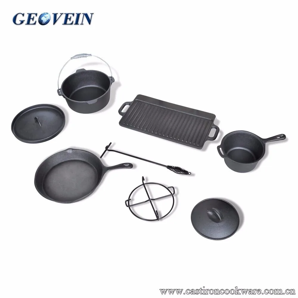 cast iron cooking sets