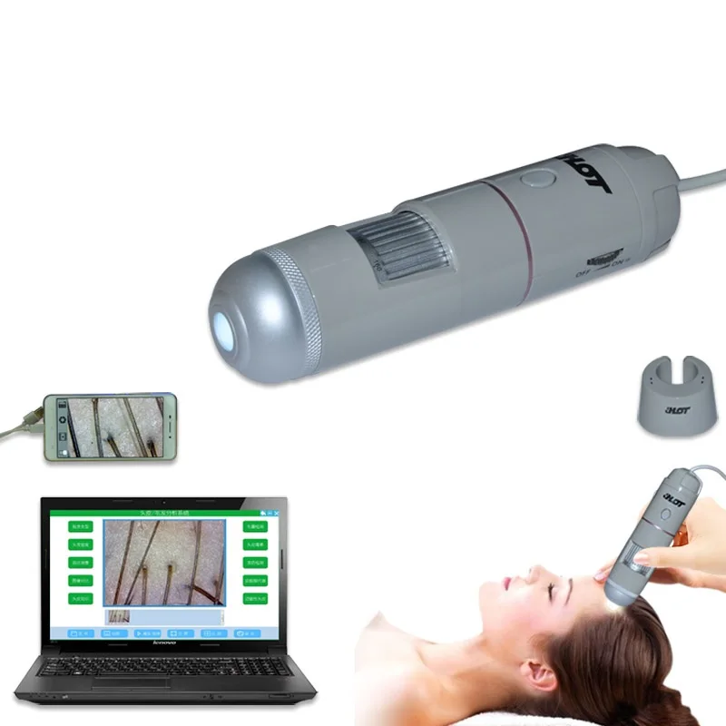 

Digital Scalp Hair Microscope With Otg Function 2.0mp Camera Magnifier With Base