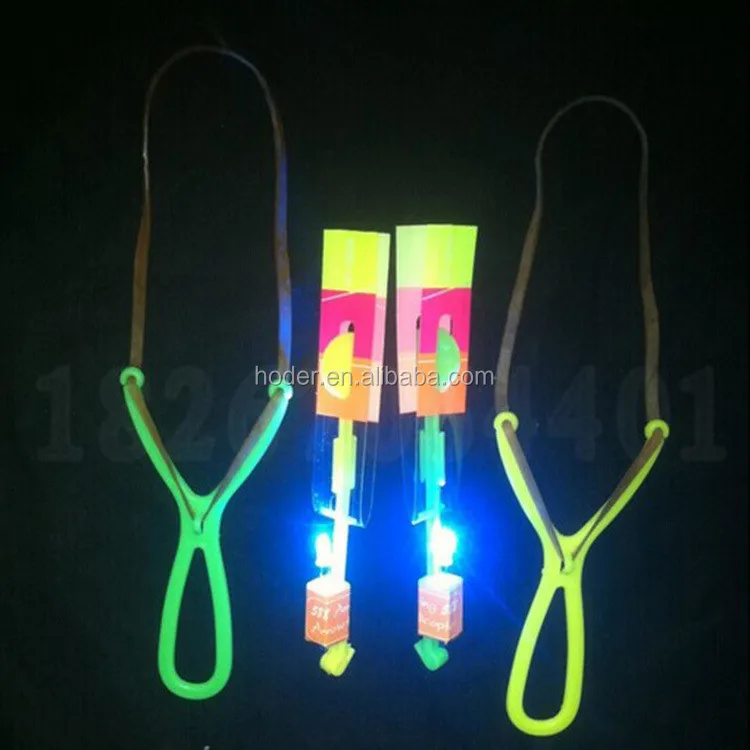 high speed Amazing Led Light Arrow Rocket Helicopter Flying Toy