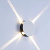 High brightness led outdoor round surfaced external wall light