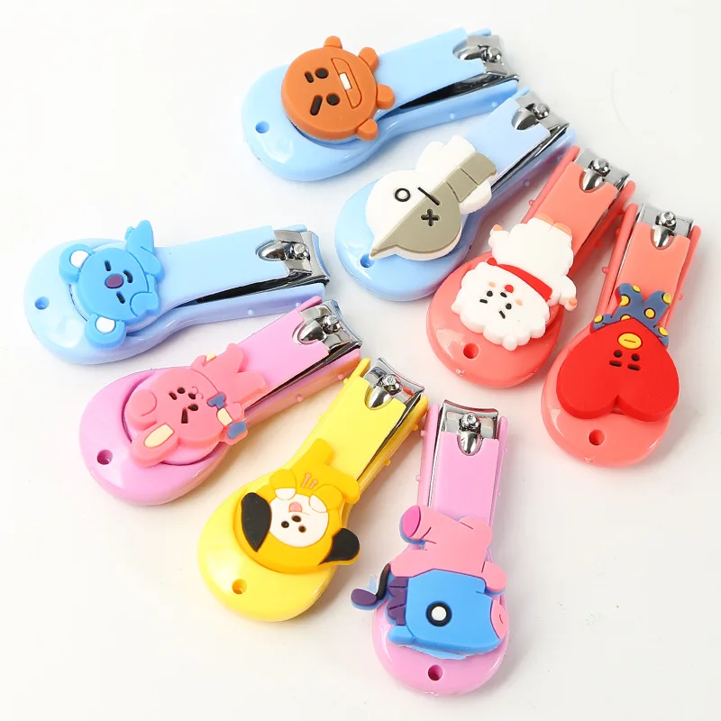 

Cute Cartoon BT21 Creative Stainless Steel Nail Scissors Nail Clippers, Pink;blue;yellow etc.