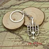 Keychain 49*27mm candlestick chandelier Pendants DIY Men Jewelry Car Key Chain 30mm Ring Holder Souvenir For Gift