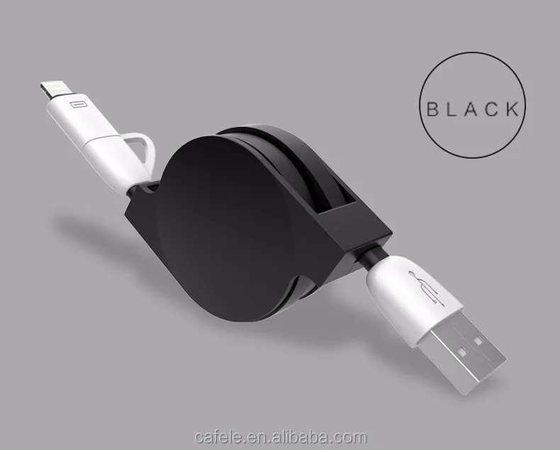 

CAFELE New 2 in 1 retractable USB Fast charging Cable micro soft cable for android, N/a