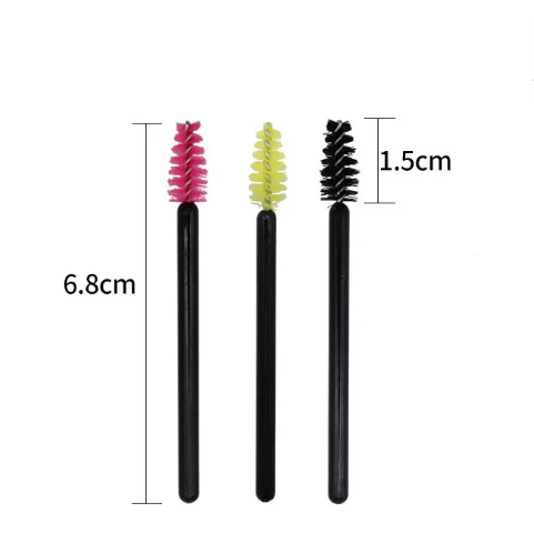 

Disposable mini size  mascara wand eyebrow brush eyelash separating tool for lash extension, 8colors