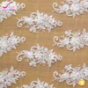 ZP0038-M 2019 new sample glass beaded wedding dress fabric bridal gowns lace cord embroidery lace fabric