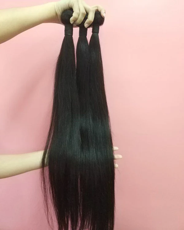 

10A Peruvian Hair Straight Hair Bundles with closure Wholesale Factory Price Human Hair Express in 2019
