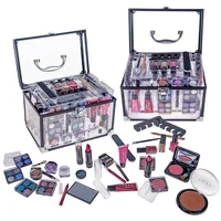 

Ready To Ship Transparent Acrylic Total Makeup Kit Cosmetics Set Make Up kit For Women