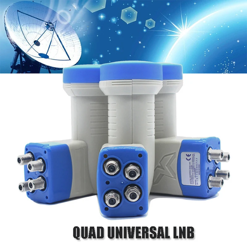 Universal Digital Quad Lnb Ts-44hd Digital Satellite 4 Outputs 0.1db ...