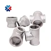 3/4 american standard fittings banded tee galvanized four way pipe fitting cross tee gi threaded socket