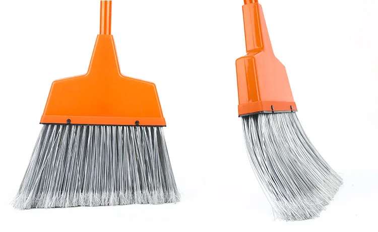 Metis Trade Assurance Order Indoor or Outdoor Plastic Large Angle Broom Hard bristle garden broom for outdoor cleaning