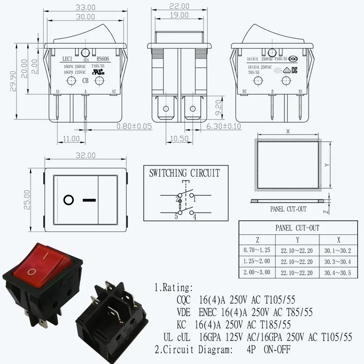 
kcd2 on off 1e4 t125 wiring 15 amp 12v illuminated rocker switch 