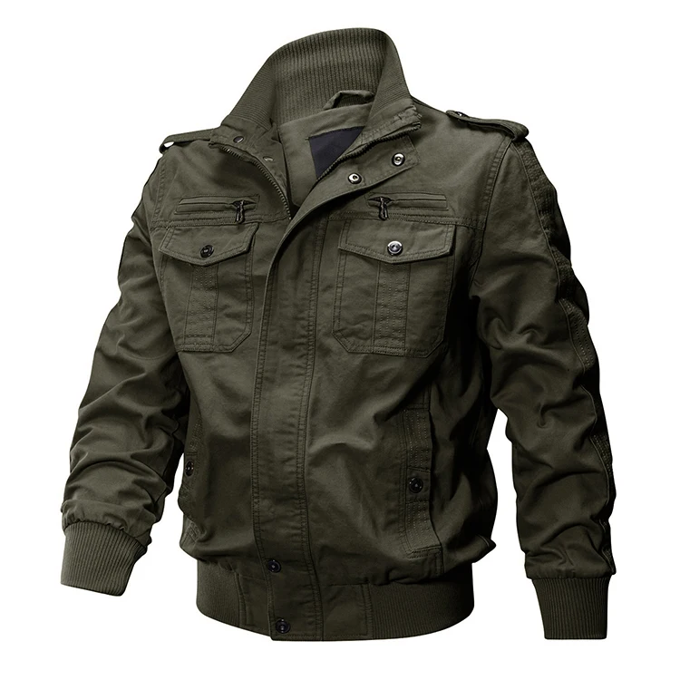 

OEM Cotton Embroidered Pilot Jacket Men,Wholesale Bomber Varsity Airforce Jacket, Black,army green, khaki