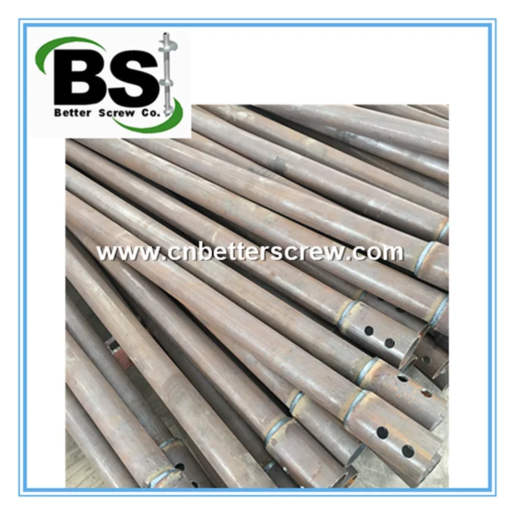 Round Tubular Helical Anchor for Basement Foundation