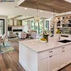 Big open vinyl shaker door kitchen cabinet