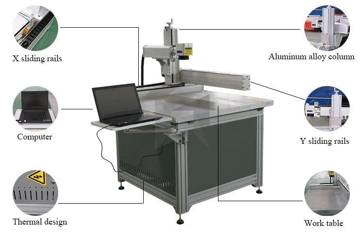 20W Desktop Fiber Laser Marking Machines For Metal/ Plastic/ ABS/ PVC/ Steel /jewelry silver gold watch