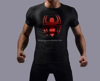 

Wholesale offset printing custom made sublimated men super heroes gimnasio bat-man t shirts 3d printing marvel tee