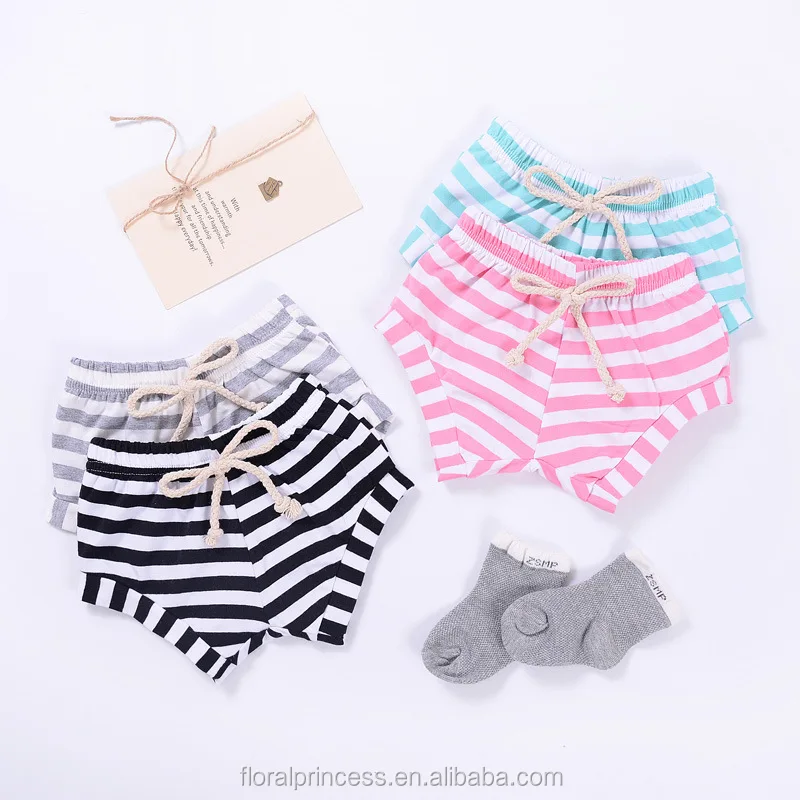 

Summer 2017 cotton baby shorts striped kids hot sale shorts pants, As picture