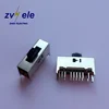 SS-44D04 DIP 20 brass pins toggle switch 4P4T button height 7mm or other height 0.5A 50VDC slide switches