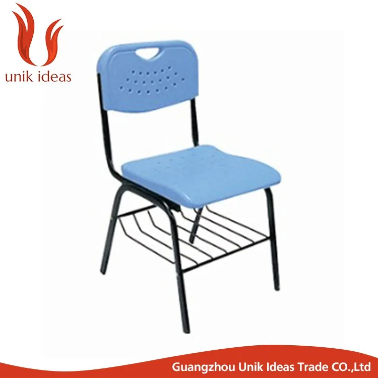 plastic chair with book case.jpg