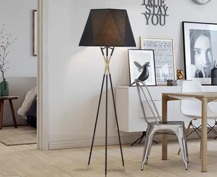 Luxury modern rose gold geometric conical decorative designer floor lamp for  hotel living room