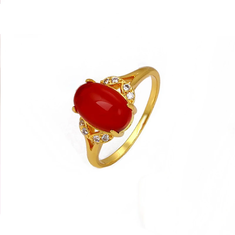 

Xuping latest gold finger ring designs jewelry lady luxury gold ring black zircon with rhinestone party ring
