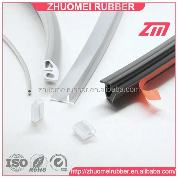 Extruded Silicone Seal Strip For Wooden Door - Buy Silicone Door Seal ...