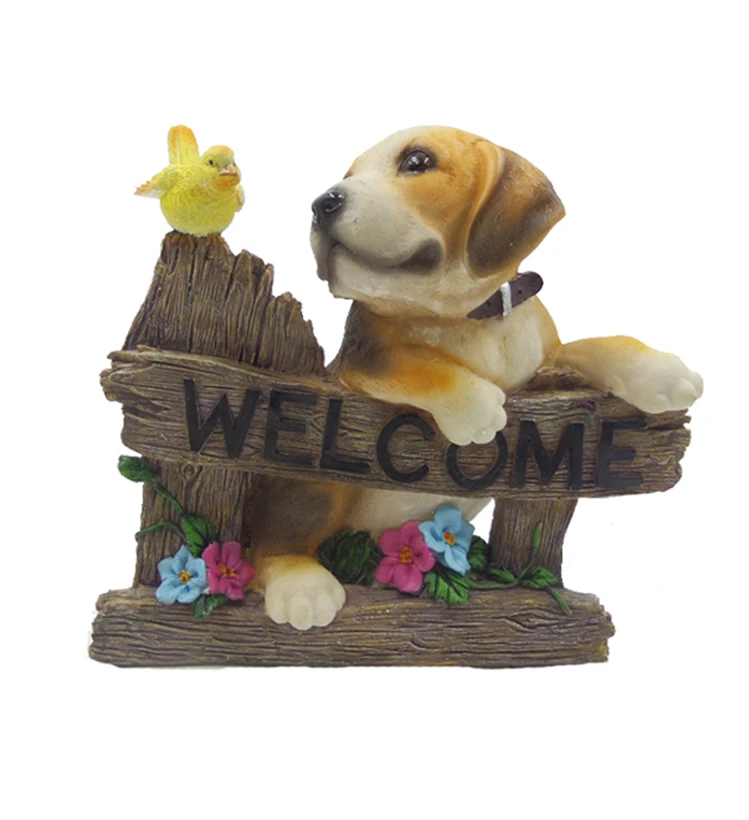 dog figurines for garden