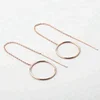 Delicate dangle chain threader minimalist cheap China earrings wholesale