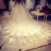 

Luxury Bridal accessories Veil for wedding Heavy Beaded 3.5m*1.8m bridal veil