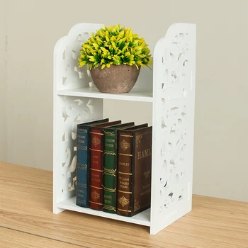 Perfect Durable Desktop Bookshelf Small Open Bookcase Moveable