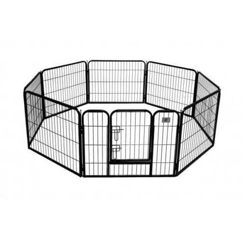 24"* 8 Small Panel Pet Playpen Dog Exercise Pen Folding Metal Dog Cage