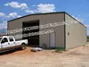 flat roof steel framed garage for trucks parking