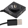 4 port USB 2.0 hub for computer and phone with power adapter