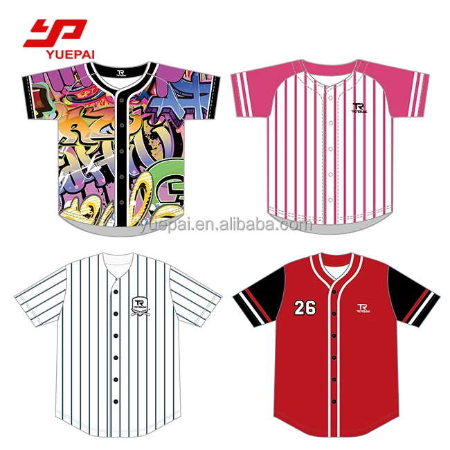 Wholesale Printed Baseball Jersey for Cheap，Custom Sporting Jerseys With  Team Name/Number，Full Sublimated Training Shirts V-NECK - AliExpress