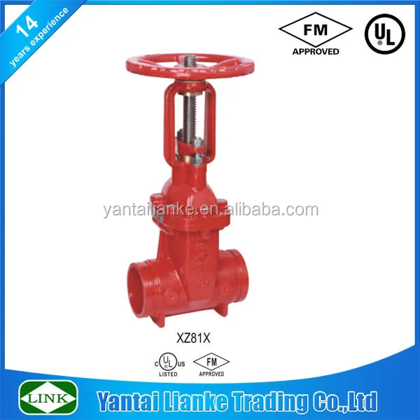 Ul Fm Ductile Iron Mechanical Joint Nrs Gate Valve With Post Flange ...
