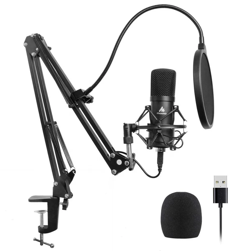 

Bm 800 high sensitive 192k 24bit wired podcasting condenser microphone