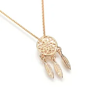 

New Dream Catcher Series Jewelry Necklace Exquisite Alloy Hollow Pendant Necklace Popular Chain Collars For women