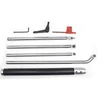 Wood Turning tool set Carbide Tipped Lathe Finisher/Rougher/Detailer/Hollower Tool Set & 4pcs Bar+1pcs Handle