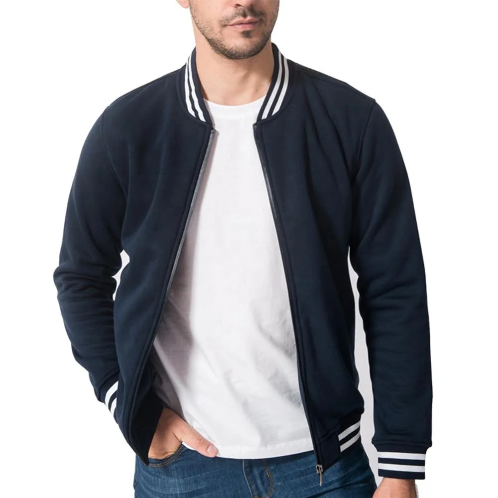 Custom Brand Men Zip Jacket Sport Hot-Selling Baseball Jacket Men Good Quality Jacket Unisex