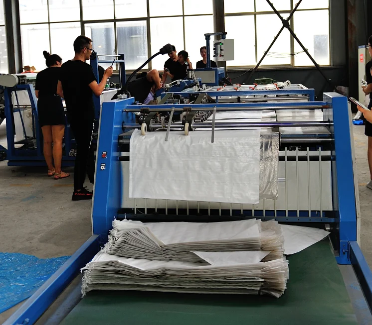 Automatic Bag Cutting Inserting Sewing Machine Of Ordinary Woven Bag